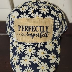 Reborn Creations Hat with Christian quote on distressed patch.